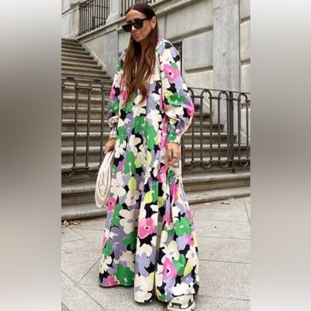 H&M  Floral Long Dress - Picture 5 of 12